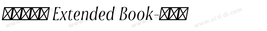 ヒカリ角ゴ Extended Book字体转换